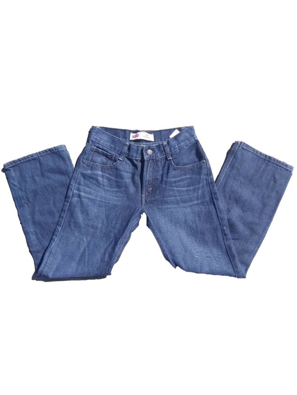 Levi's 505 Jeans Straight 12 Regular Fit W26” X L26” Dark Denim Light Wash W66